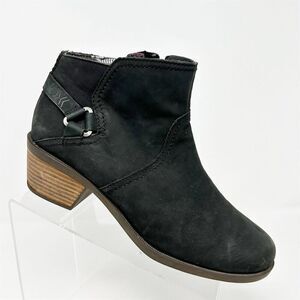 Teva Women's Foxy Black Leather Ankle Boots Size 10 Fall Comfort Outdoors